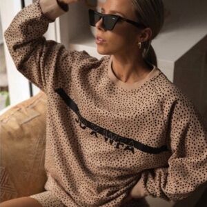 Sarahs Day X White Fox - Speckle Sweatshirt Jumper SZ XS